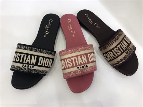 christian dior flippers|christian dior slippers original price.